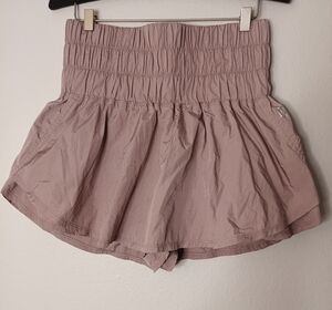 FP Movement by Free People Way Home High Waist Mauve Shorts Skort Front Skirt